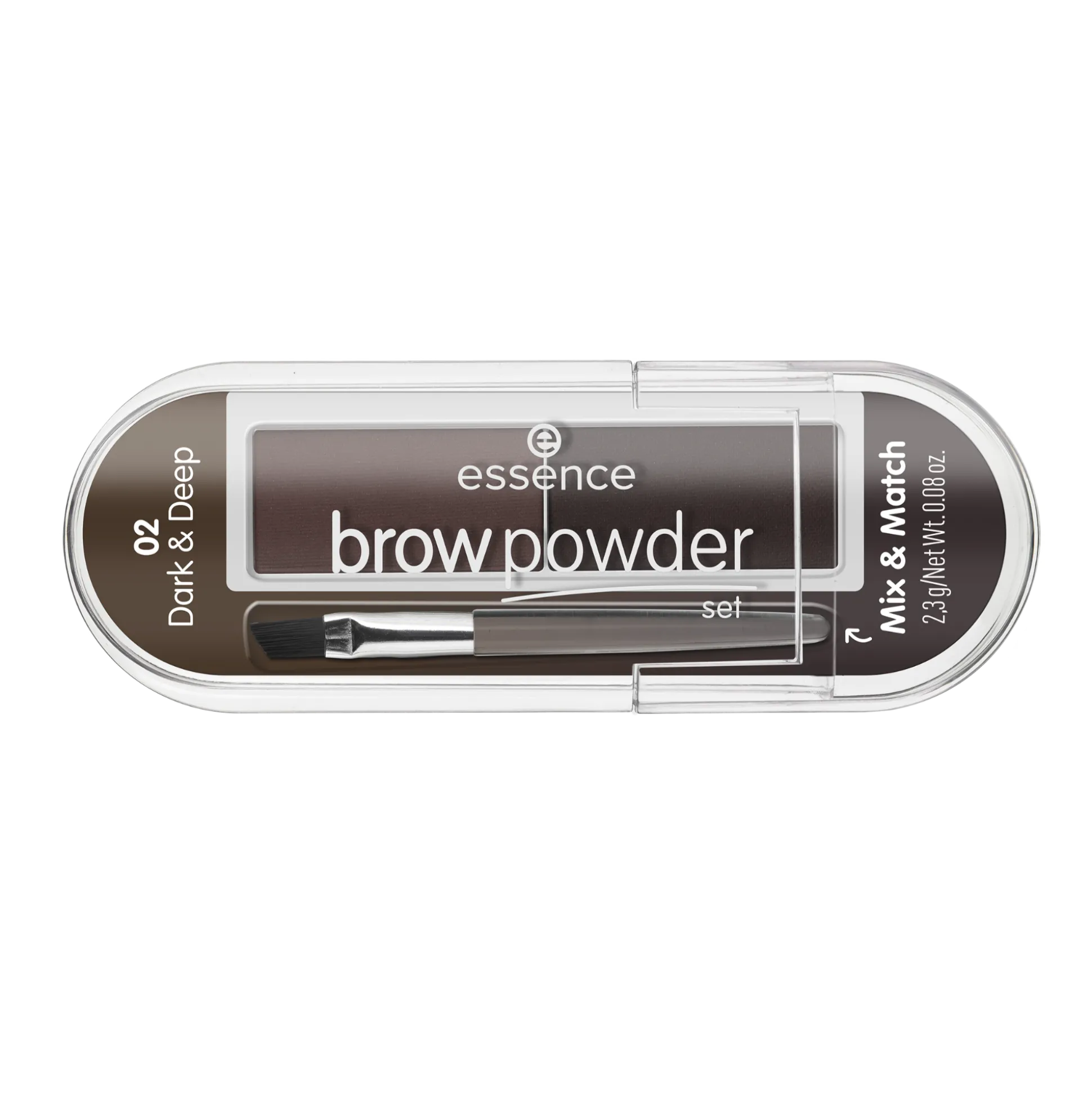 essence Augenbrauen>brow powder set 02 - dark & deep