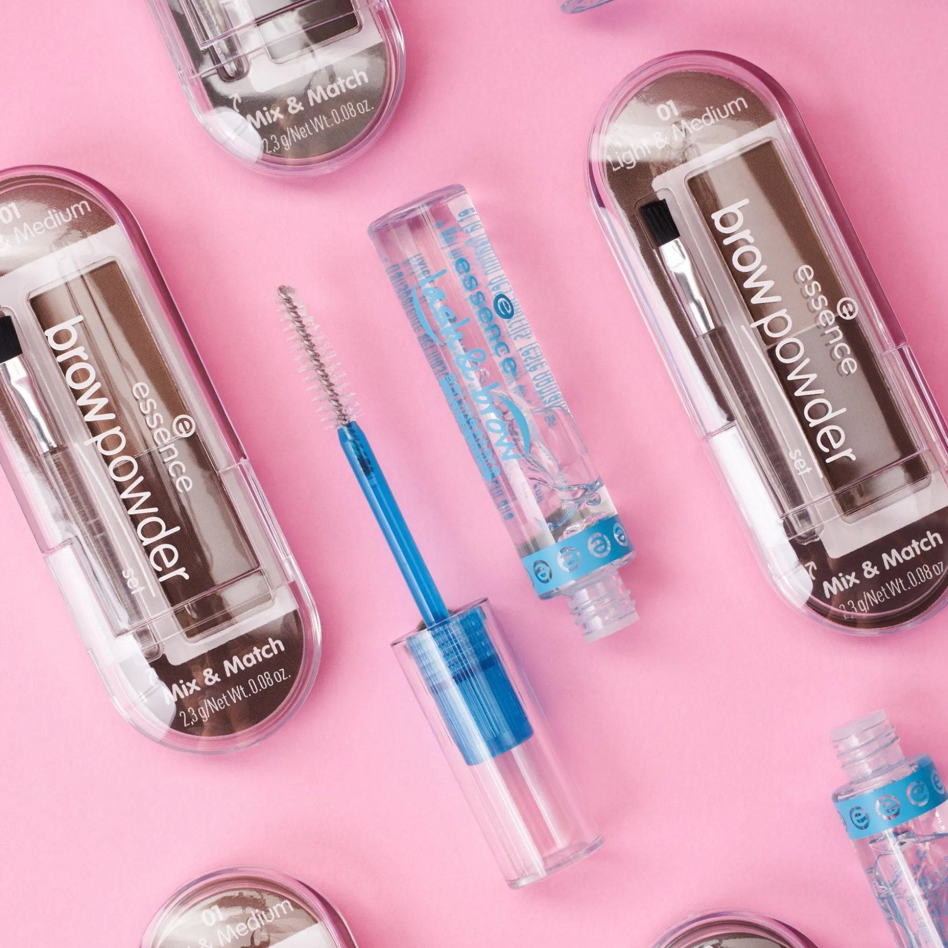 essence Augenbrauen>brow powder set 02 - dark & deep