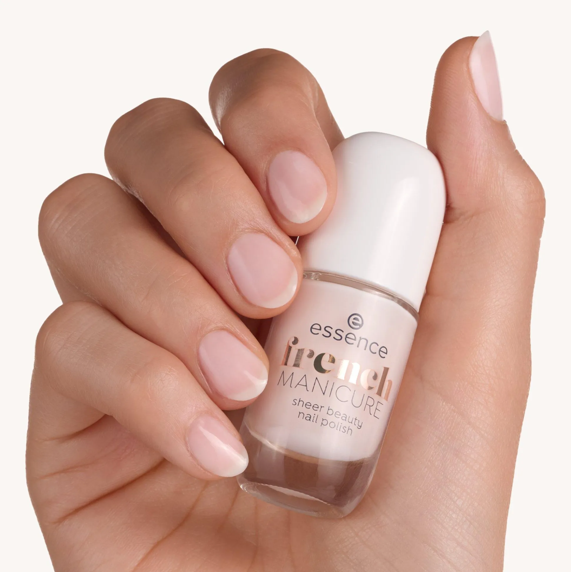 essence Nagellack>french MANICURE sheer beauty nail polish 01 - peach please!