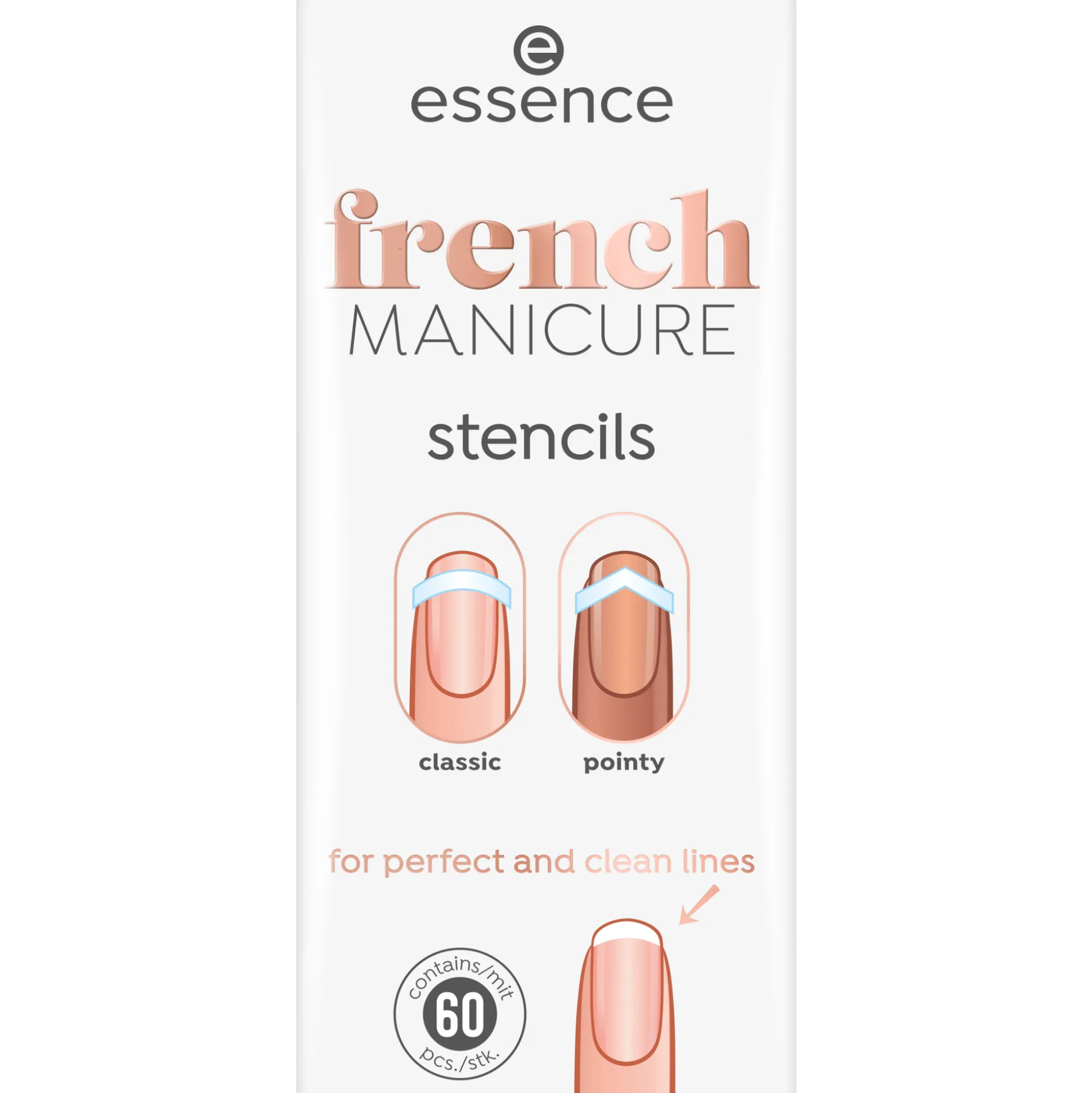 essence Nail Art>french MANICURE stencils