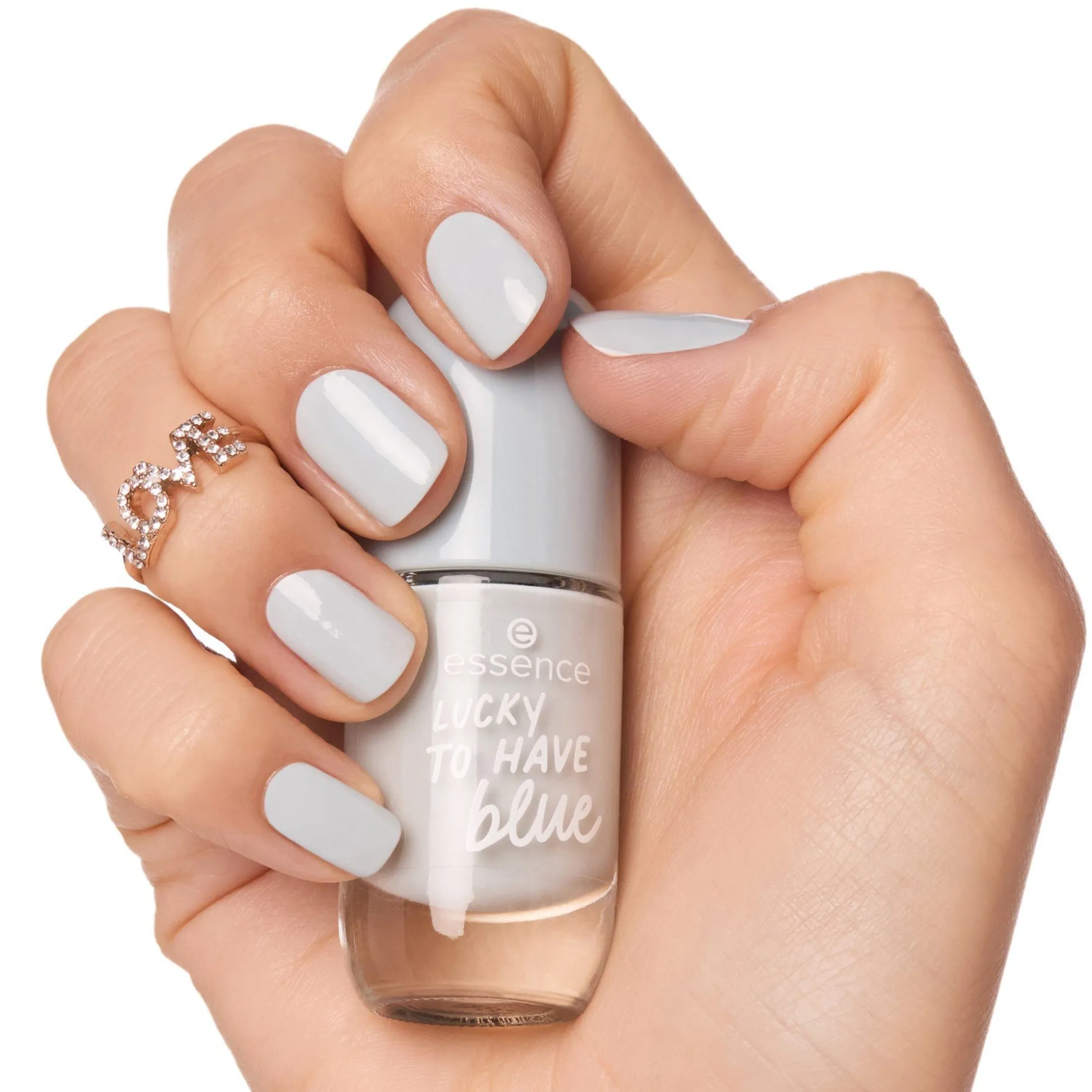 essence Nagellack>gel nail colour 39 - LUCKY TO HAVE blue