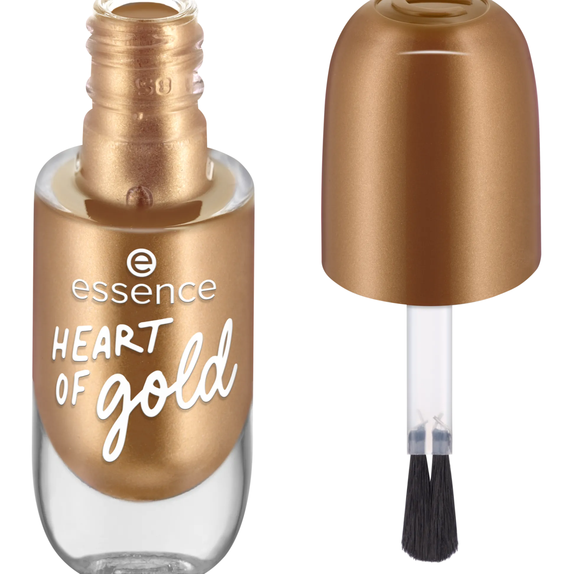 essence Nagellack>gel nail colour 62 - HEART OF gold