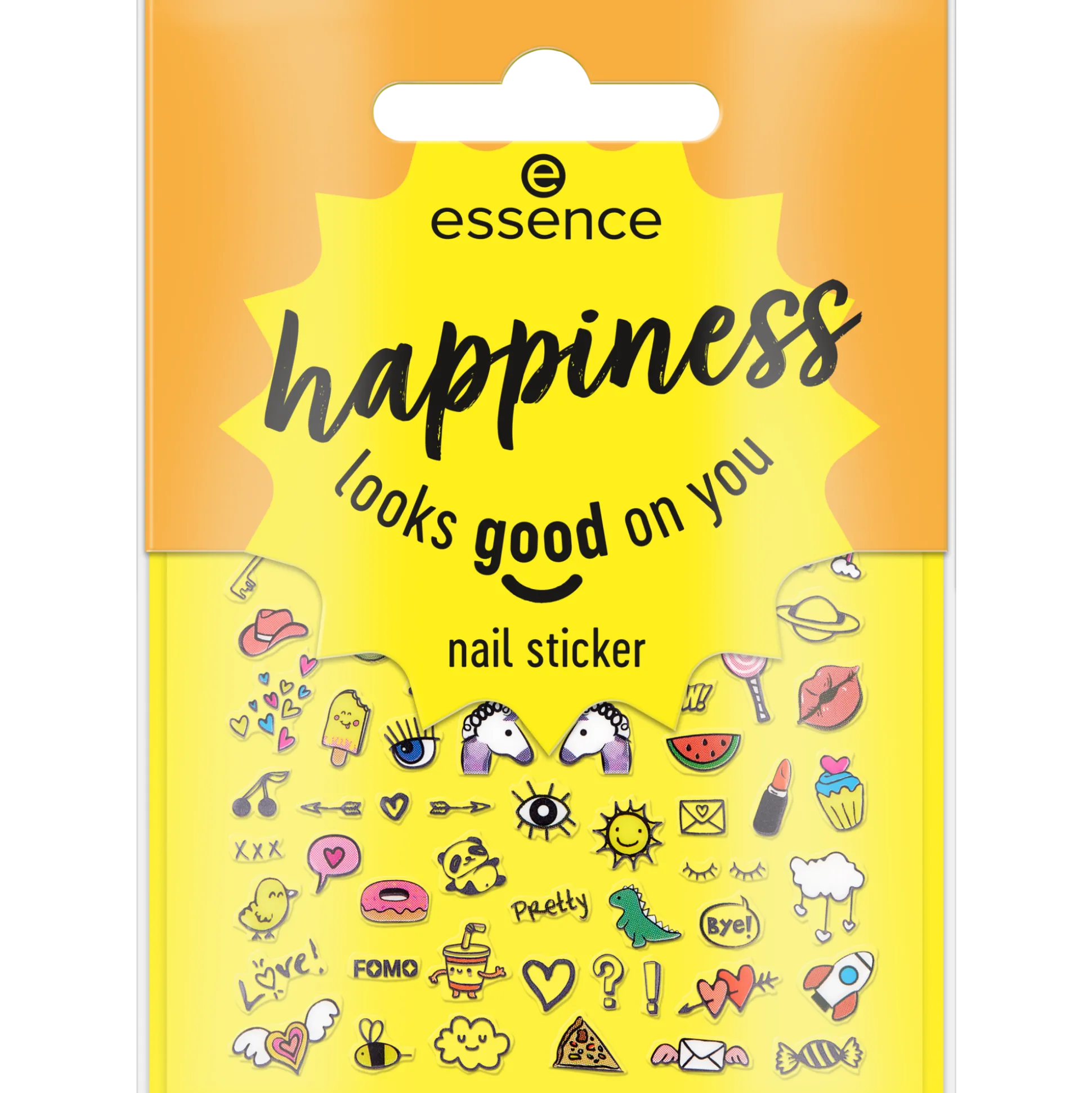 essence Nail Art>happiness looks good on you nail sticker