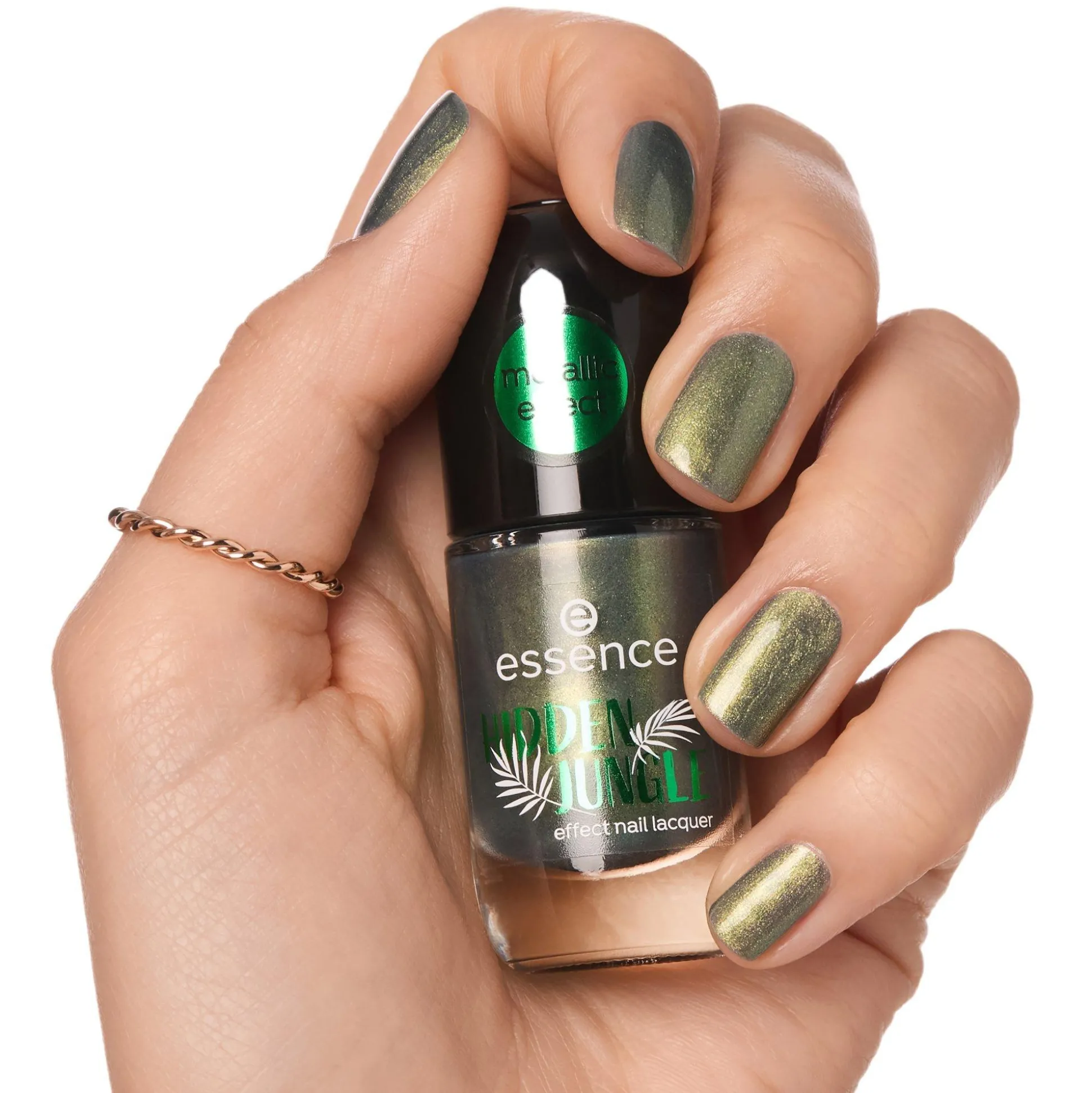 essence Nagellack>HIDDEN JUNGLE effect nail lacquer 06 - Magical Emerald