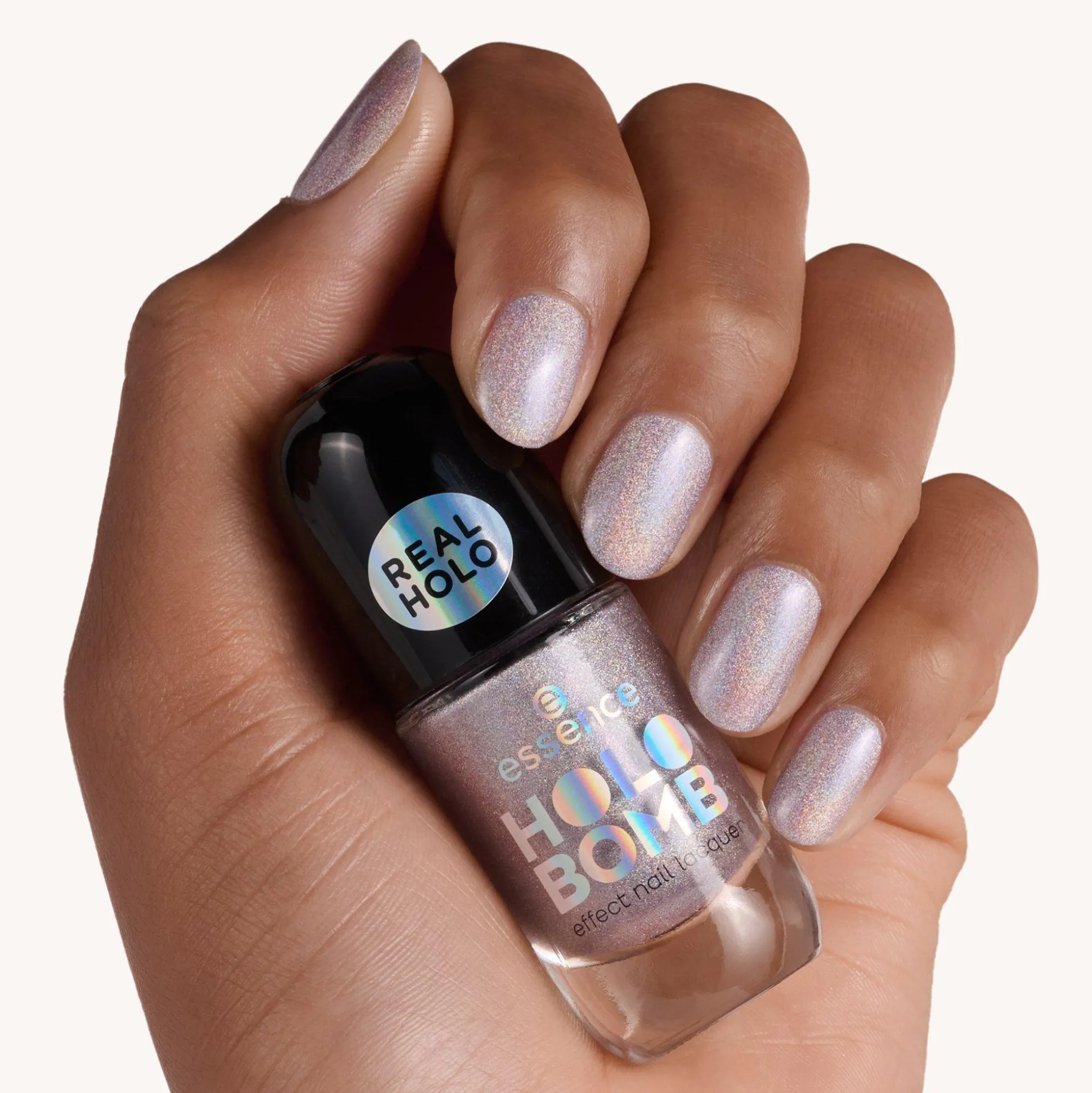 essence Nagellack>HOLO BOMB effect nail lacquer 05 - Holo Me Tight