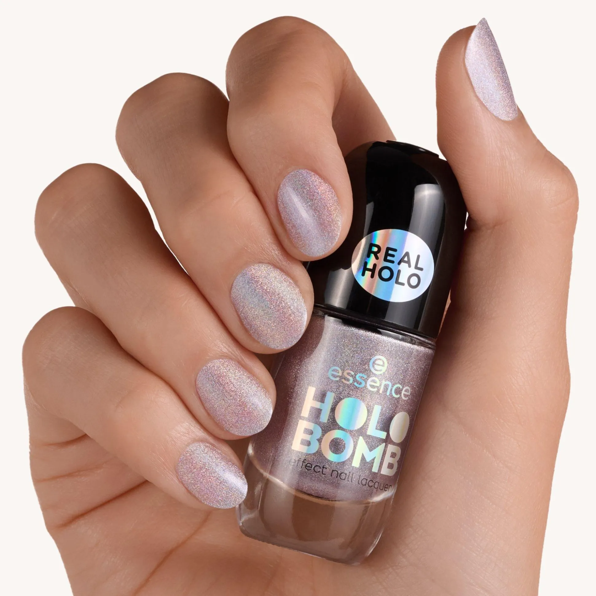 essence Nagellack>HOLO BOMB effect nail lacquer 05 - Holo Me Tight