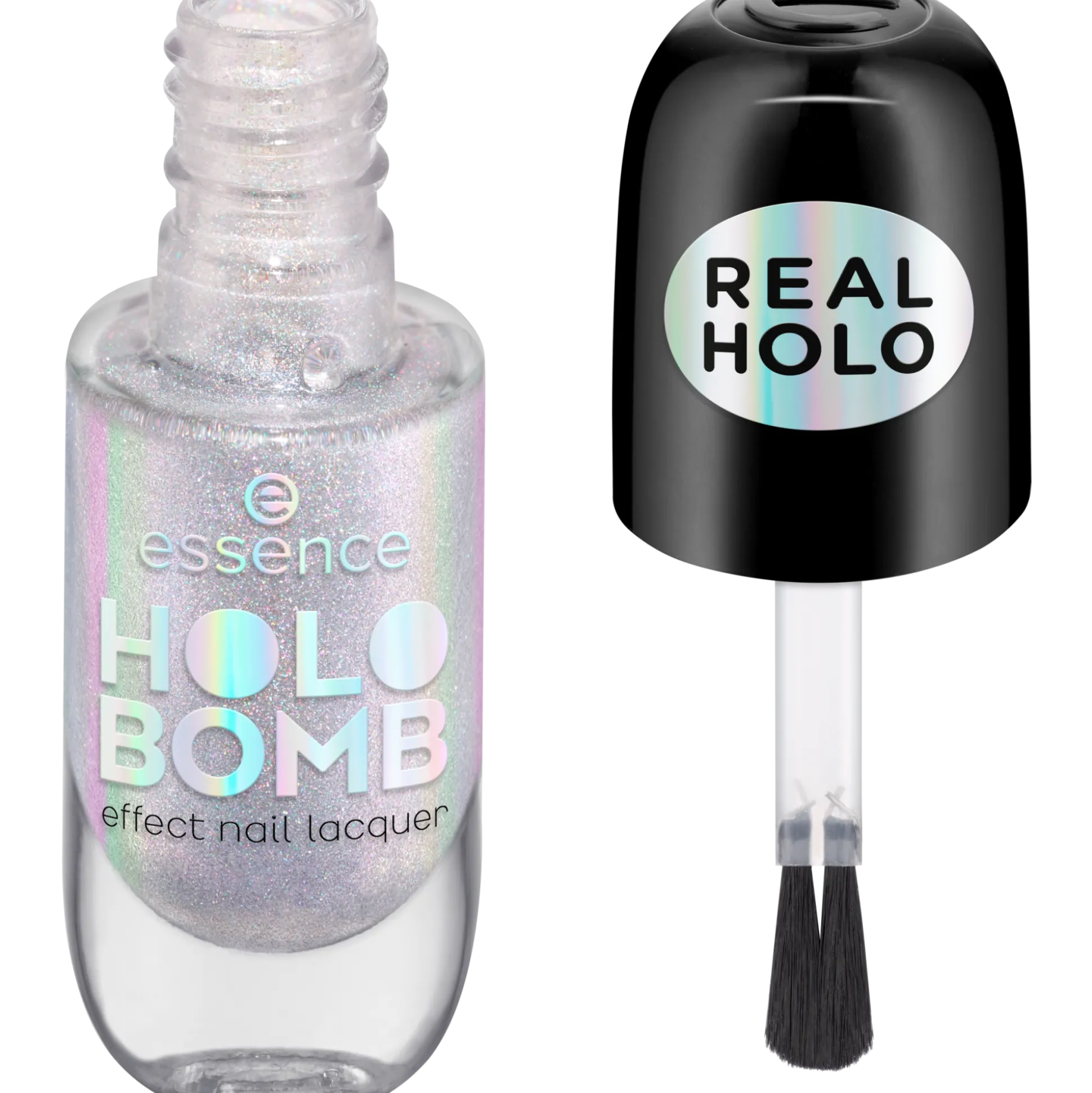 essence Nagellack>HOLO BOMB effect nail lacquer 01 - Ridin' Holo