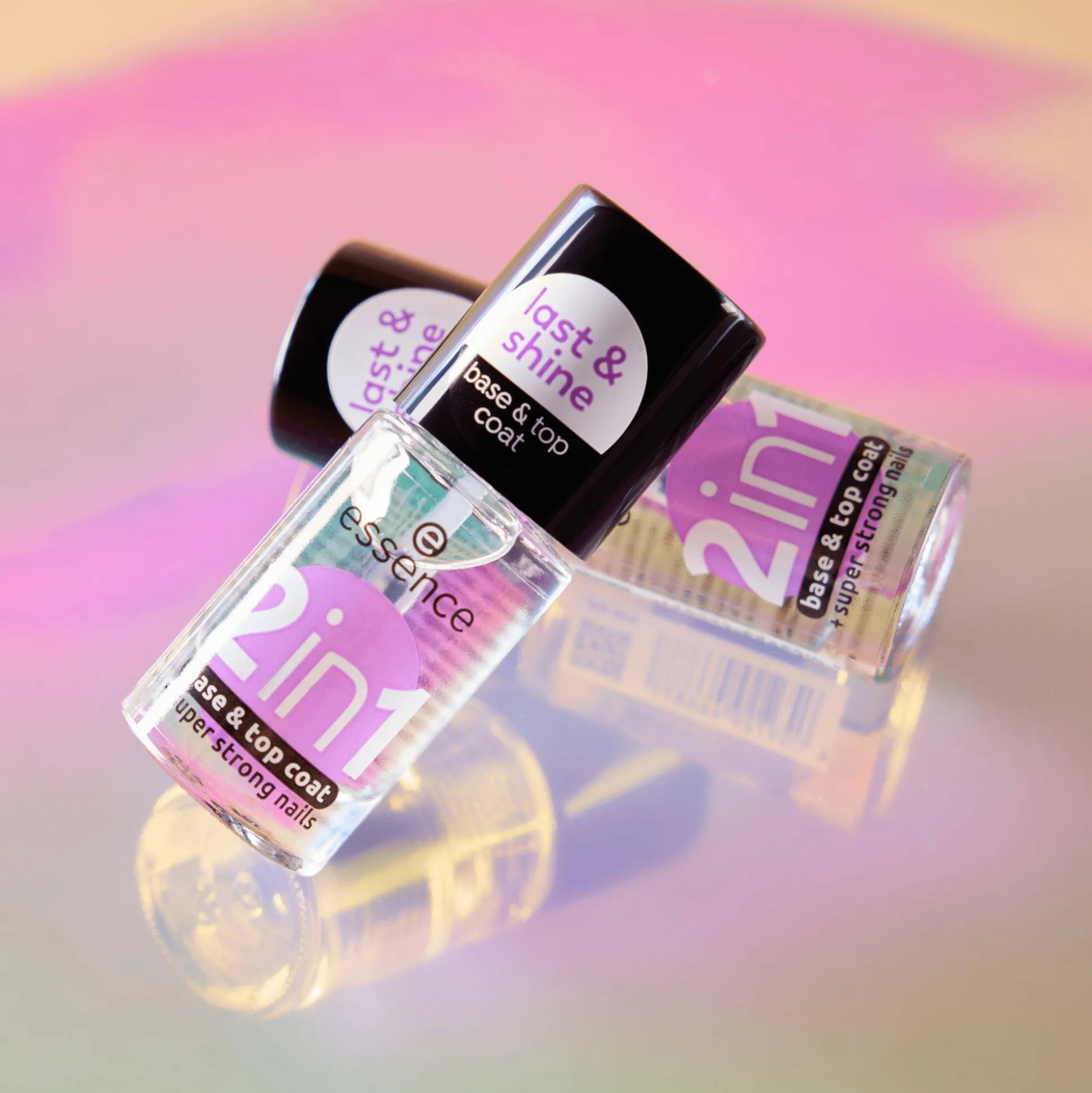 essence Über- Und Unterlack>2 in 1 base & top coat