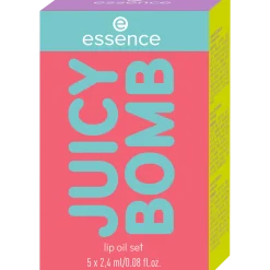 essence Lippenpflege>JUICY BOMB lip oil set