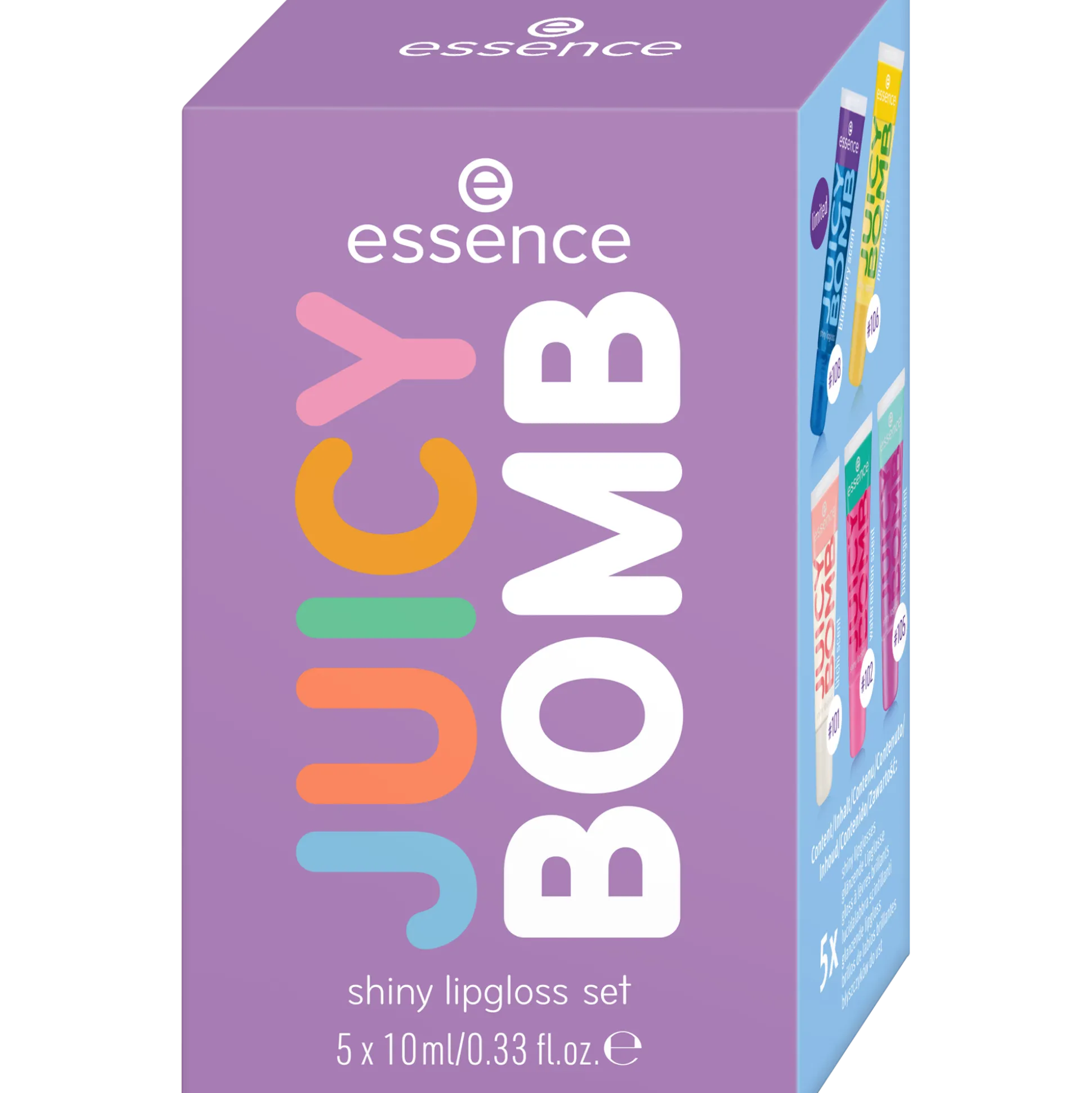 essence Lipgloss>JUICY BOMB shiny lipgloss set