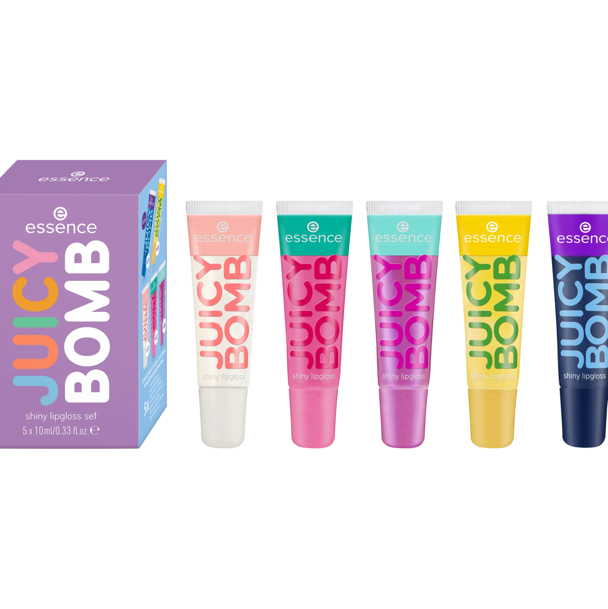 essence Lipgloss>JUICY BOMB shiny lipgloss set