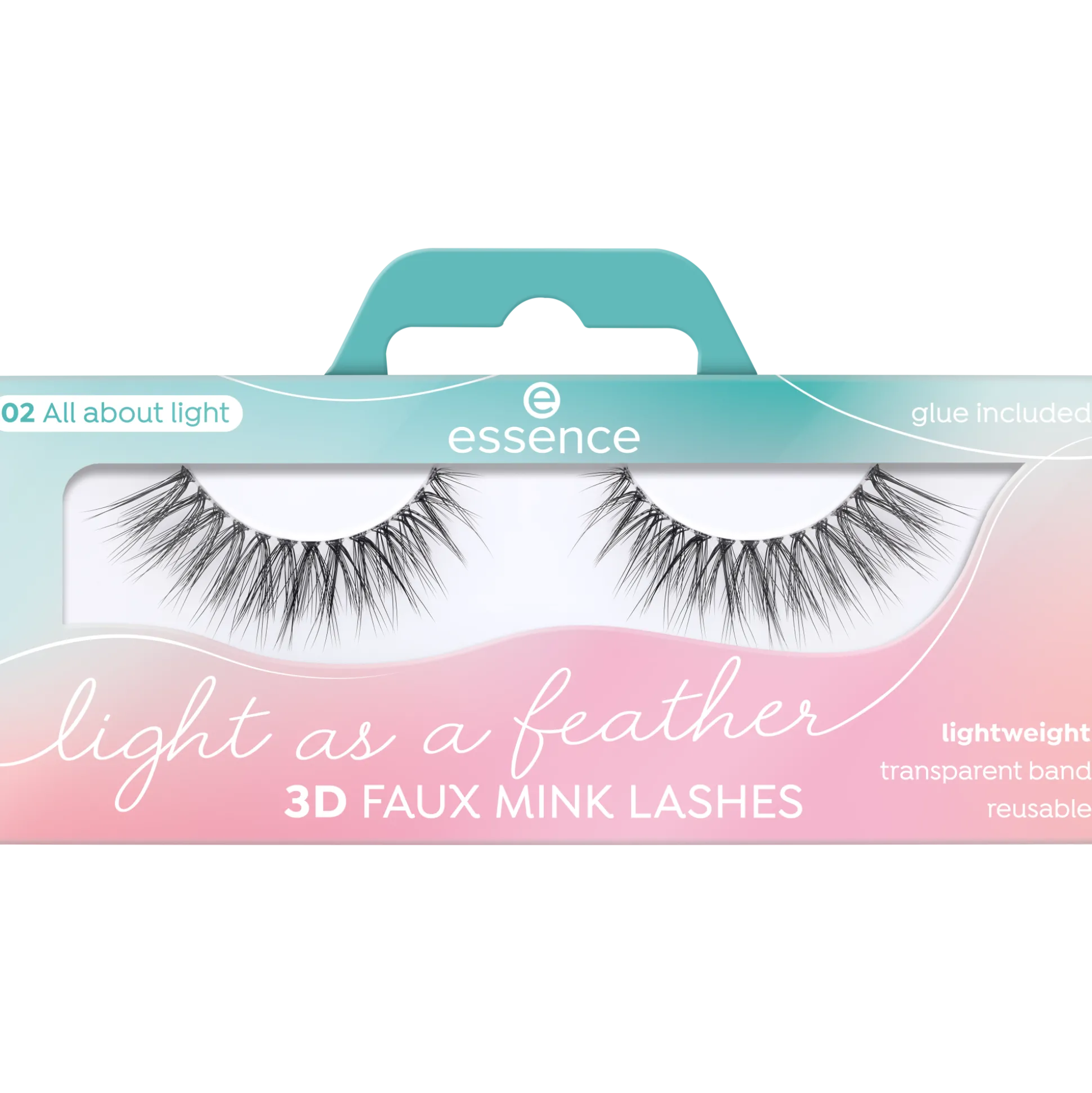 essence Falsche Wimpern>Light as a feather 3D faux mink lashes 02 - All about light