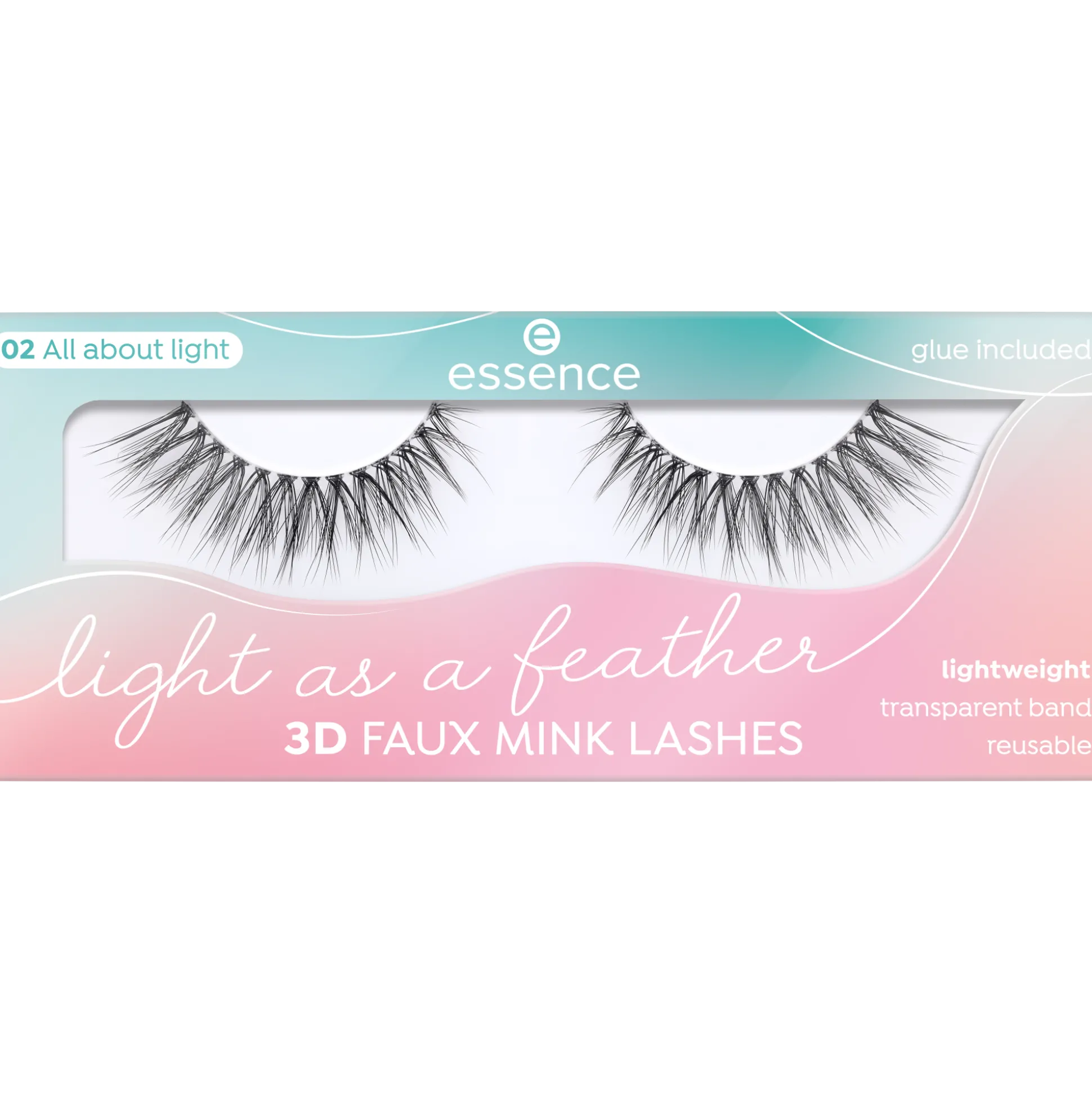 essence Falsche Wimpern>Light as a feather 3D faux mink lashes 02 - All about light