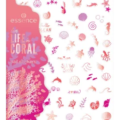 essence Nail Art>live LIFE in CORAL nail stickers