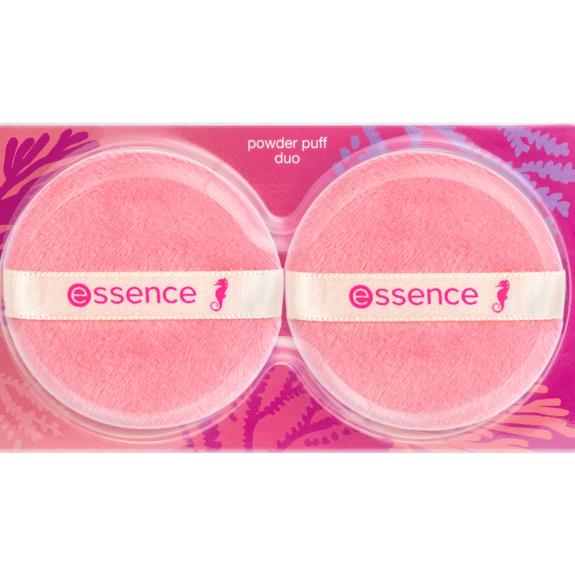 essence Pinsel & Tools>live LIFE in CORAL powder puff duo