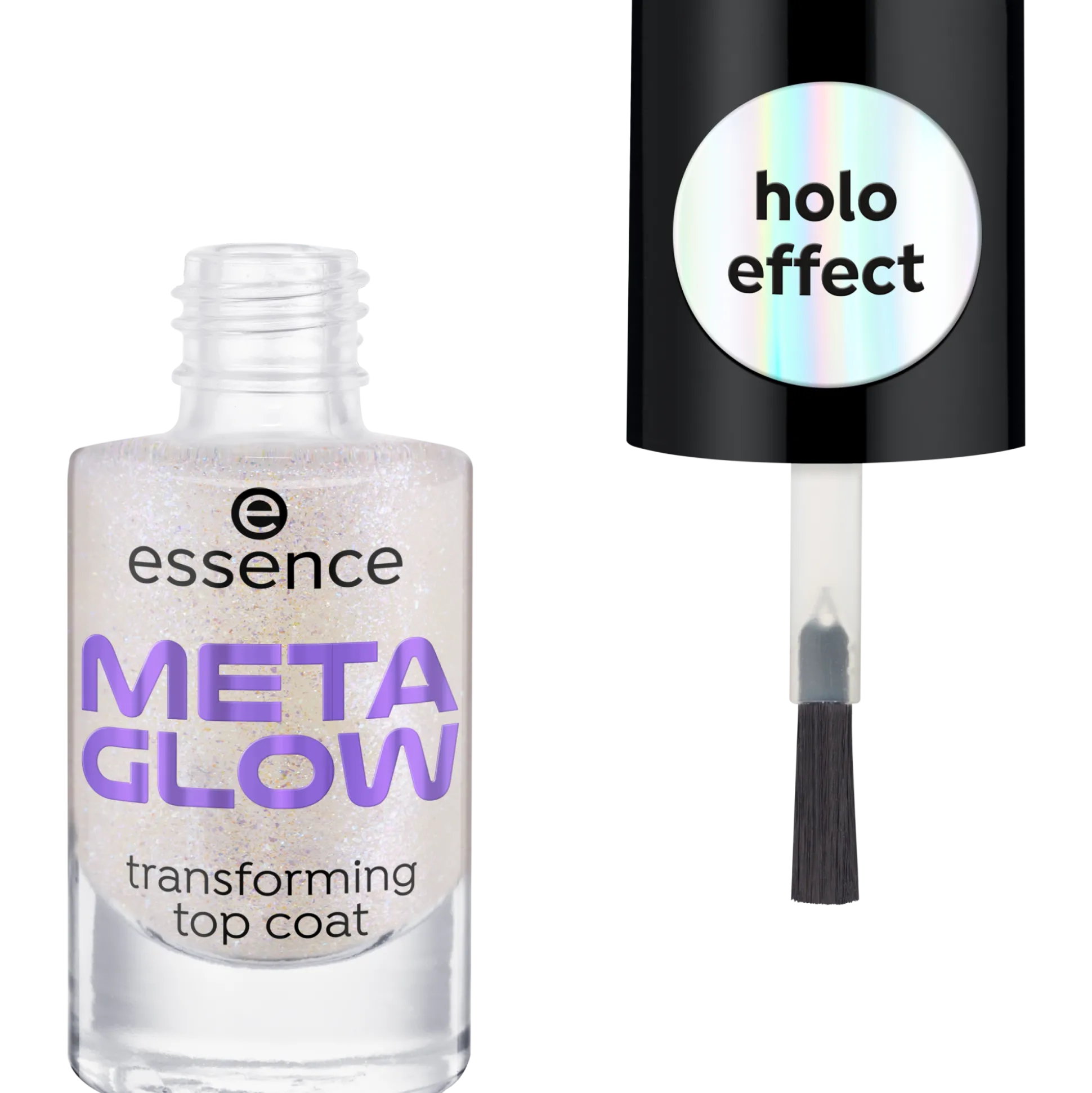 essence Über- Und Unterlack>META GLOW transforming top coat