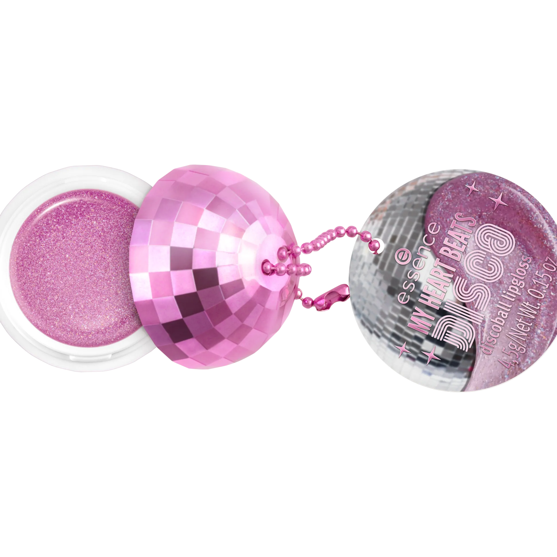 essence Lipgloss>MY HEART BEATS DISCO discoball lipgloss