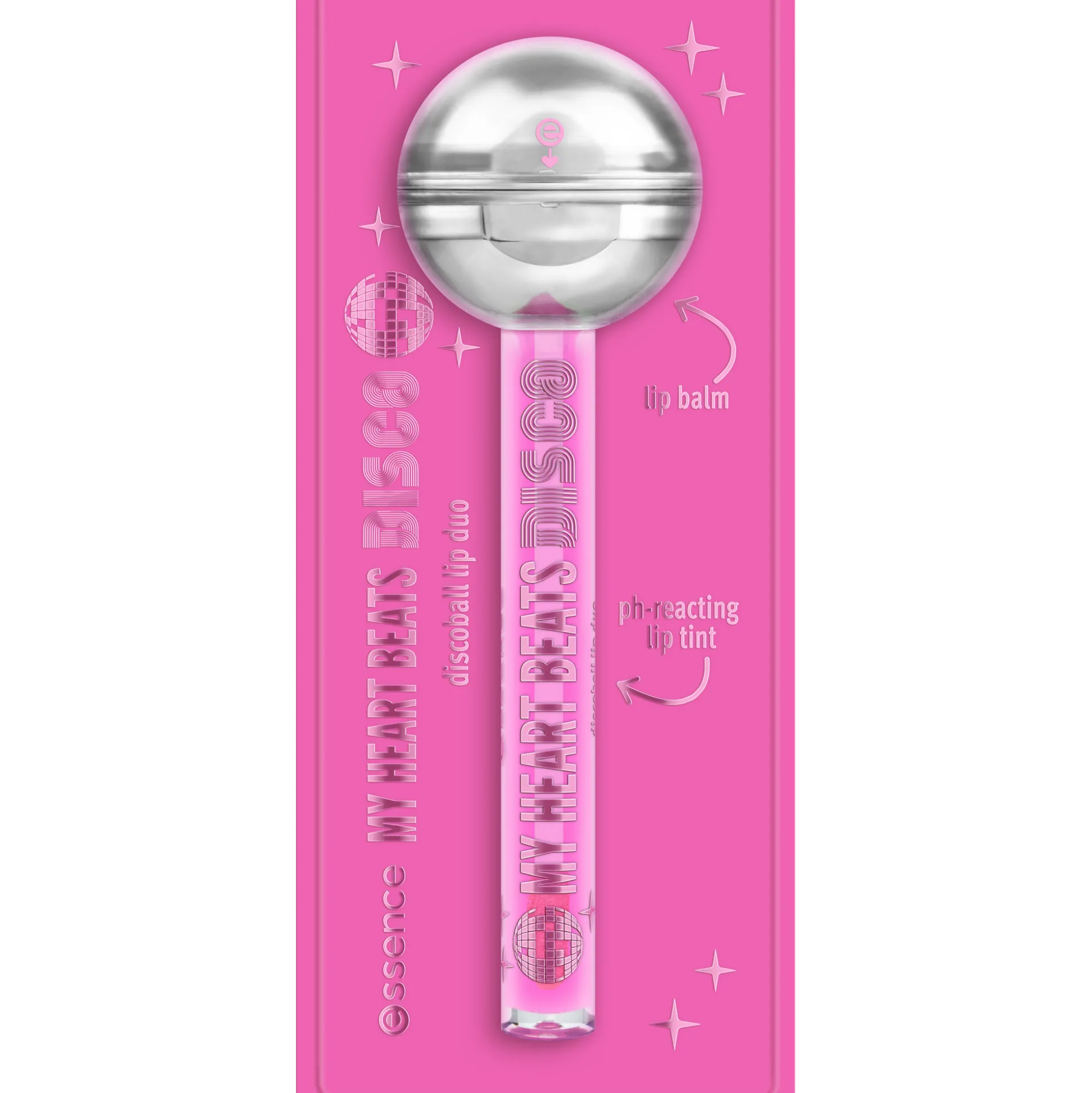 essence Lipgloss>MY HEART BEATS DISCO discoball lip duo