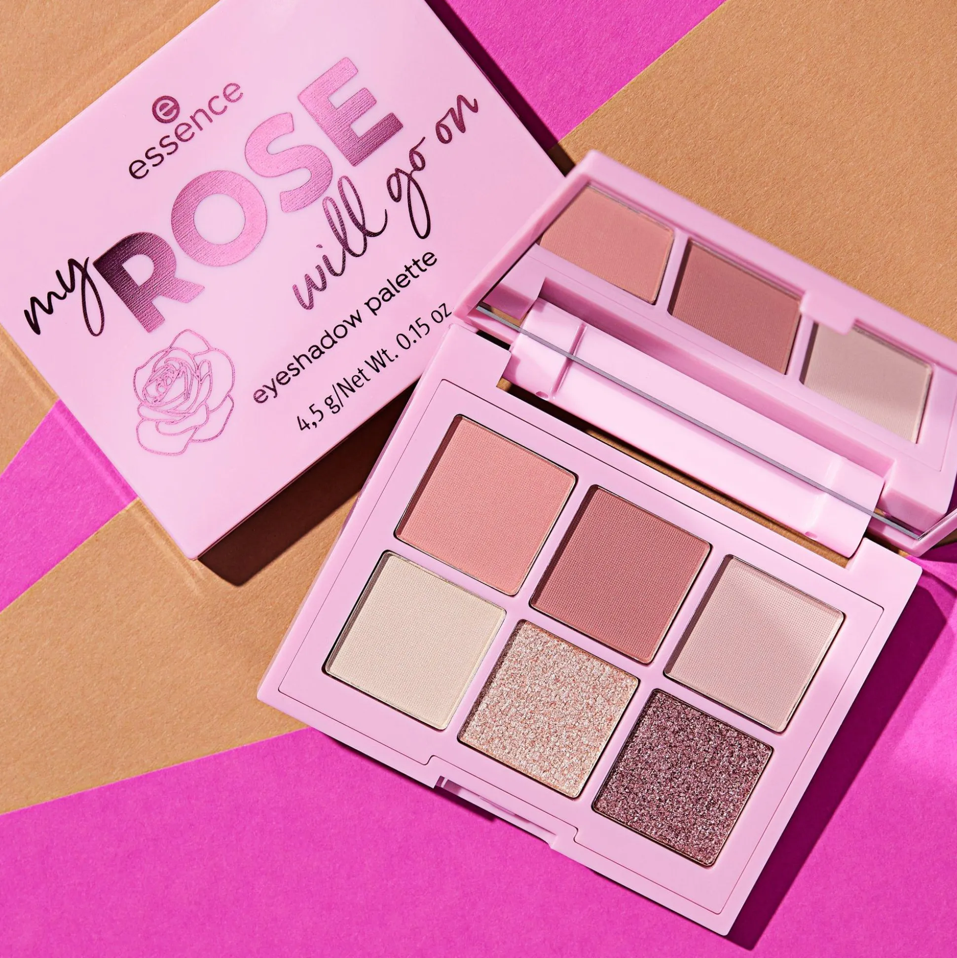 essence Lidschatten>my ROSE will go on eyeshadow palette