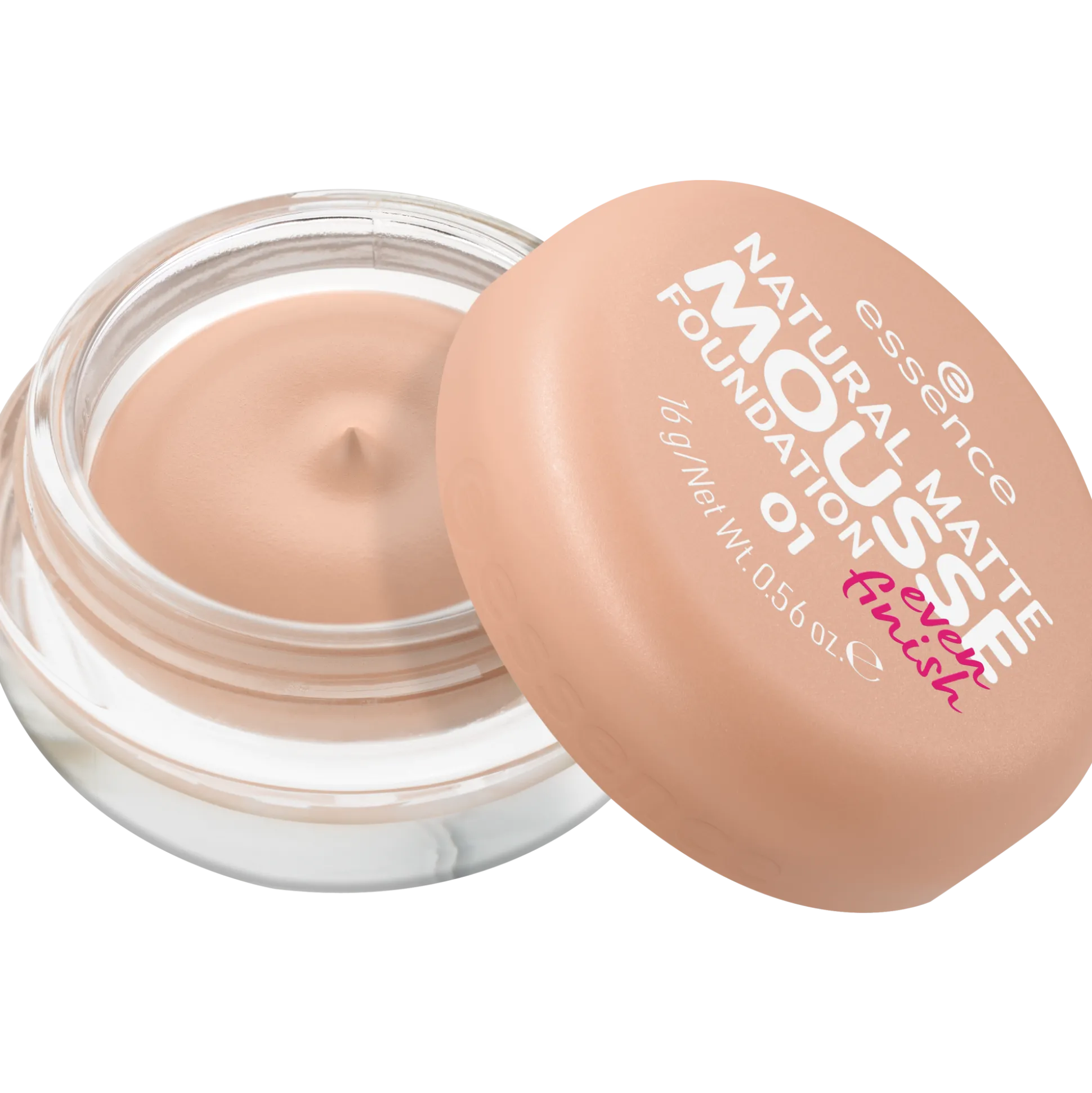 essence Foundation>NATURAL MATTE MOUSSE FOUNDATION 01 -