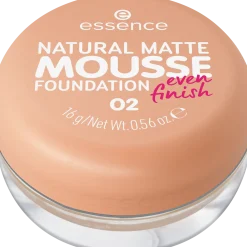 essence Foundation>NATURAL MATTE MOUSSE FOUNDATION 02 -