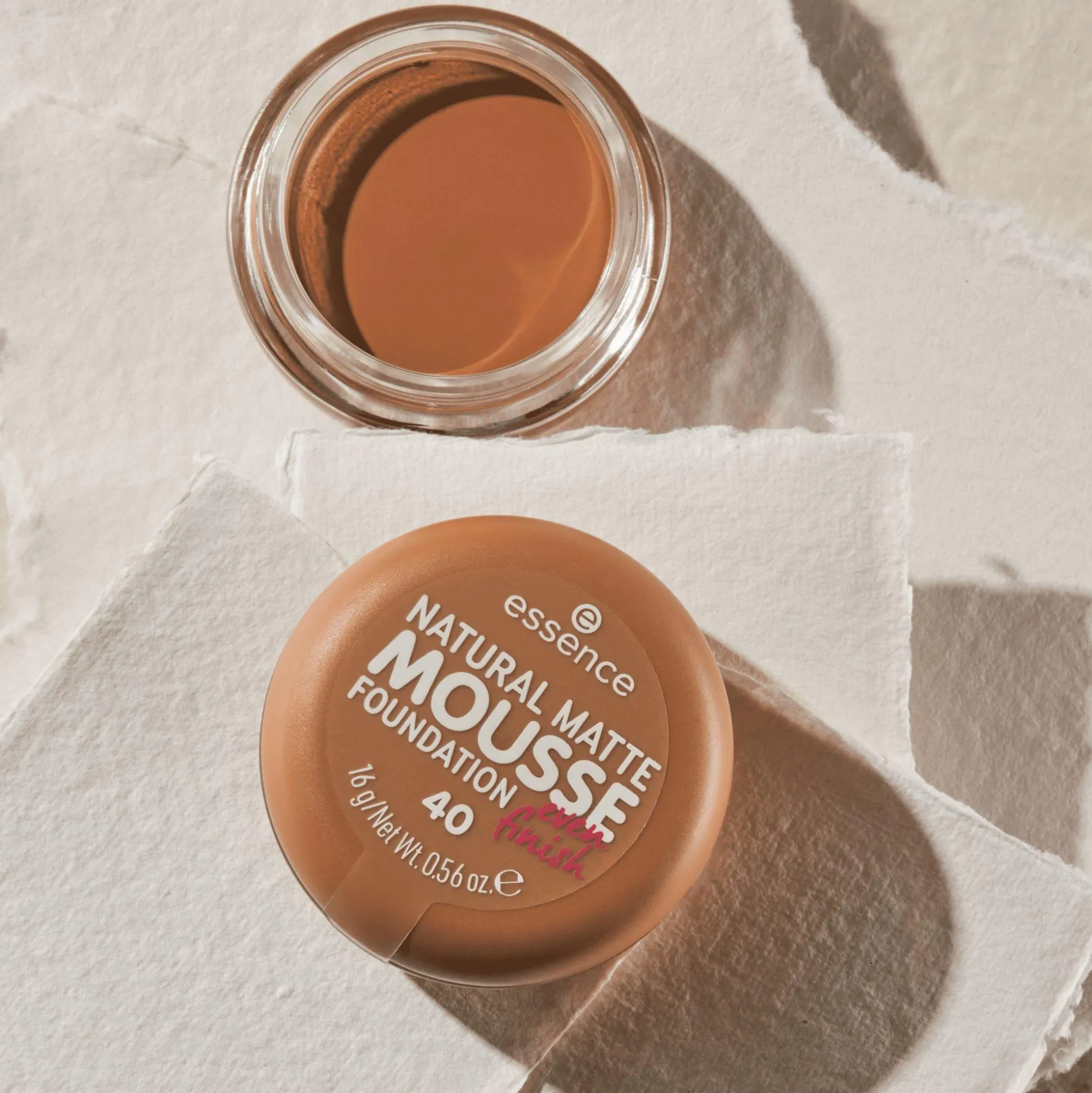 essence Foundation>NATURAL MATTE MOUSSE FOUNDATION 40 -