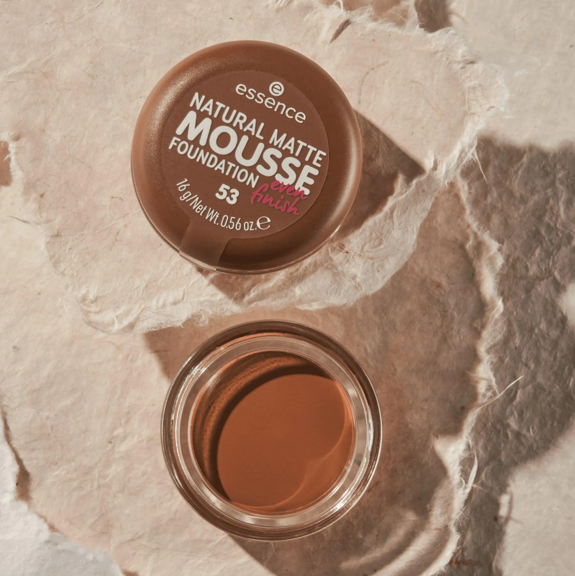 essence Foundation>NATURAL MATTE MOUSSE FOUNDATION 53 -