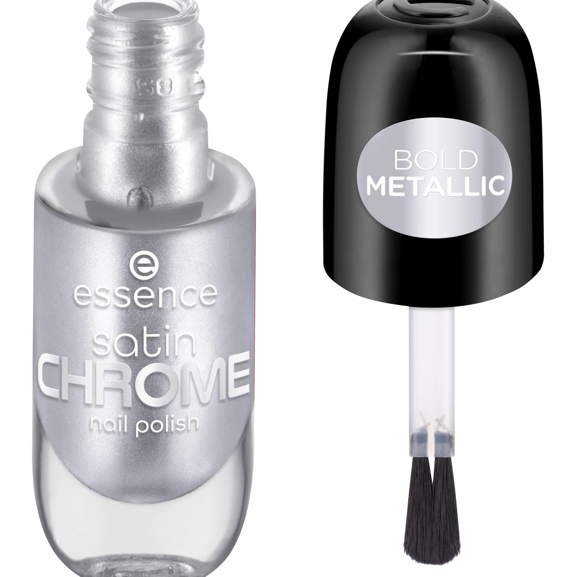 essence Nagellack>satin CHROME nail polish 04 - SteelGPT