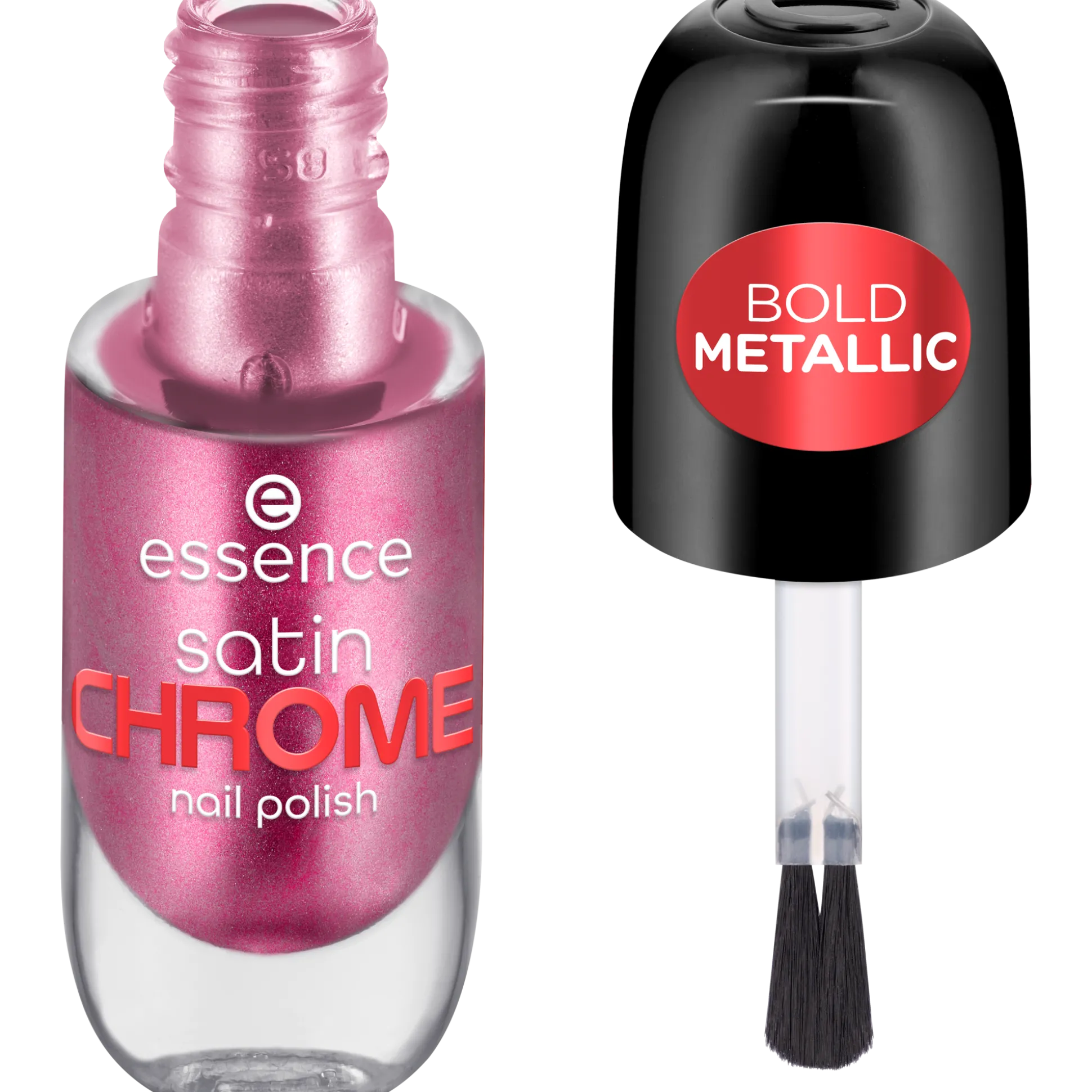 essence Nagellack>satin CHROME nail polish 03 - Meta Maroon