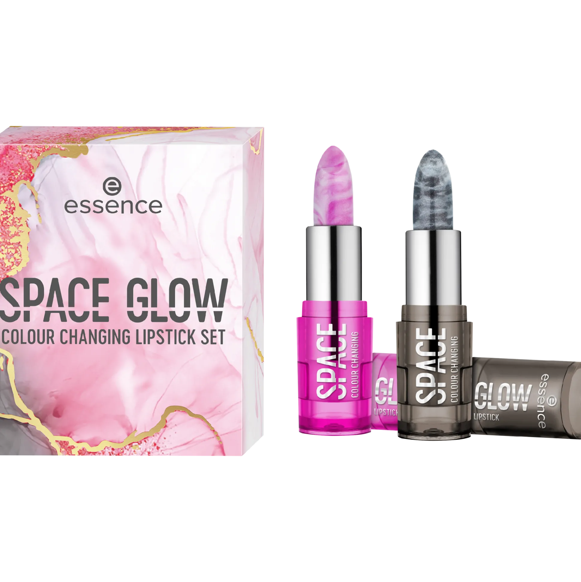 essence Lippenpflege|Lippenstift>SPACE GLOW COLOUR CHANGING LIPSTICK SET