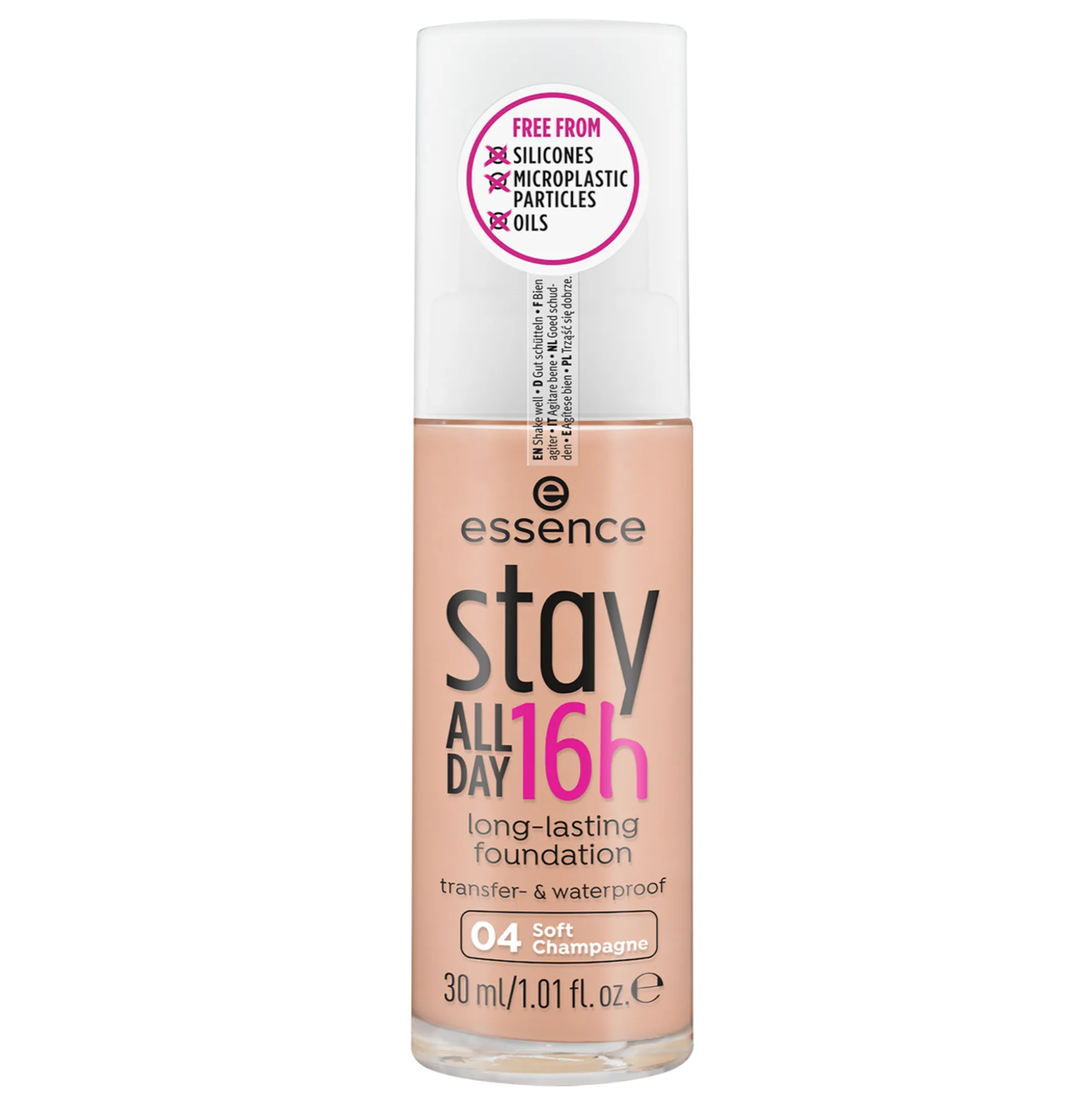 essence Foundation>stay ALL DAY 16h long-lasting Foundation 04 - Soft Champagne