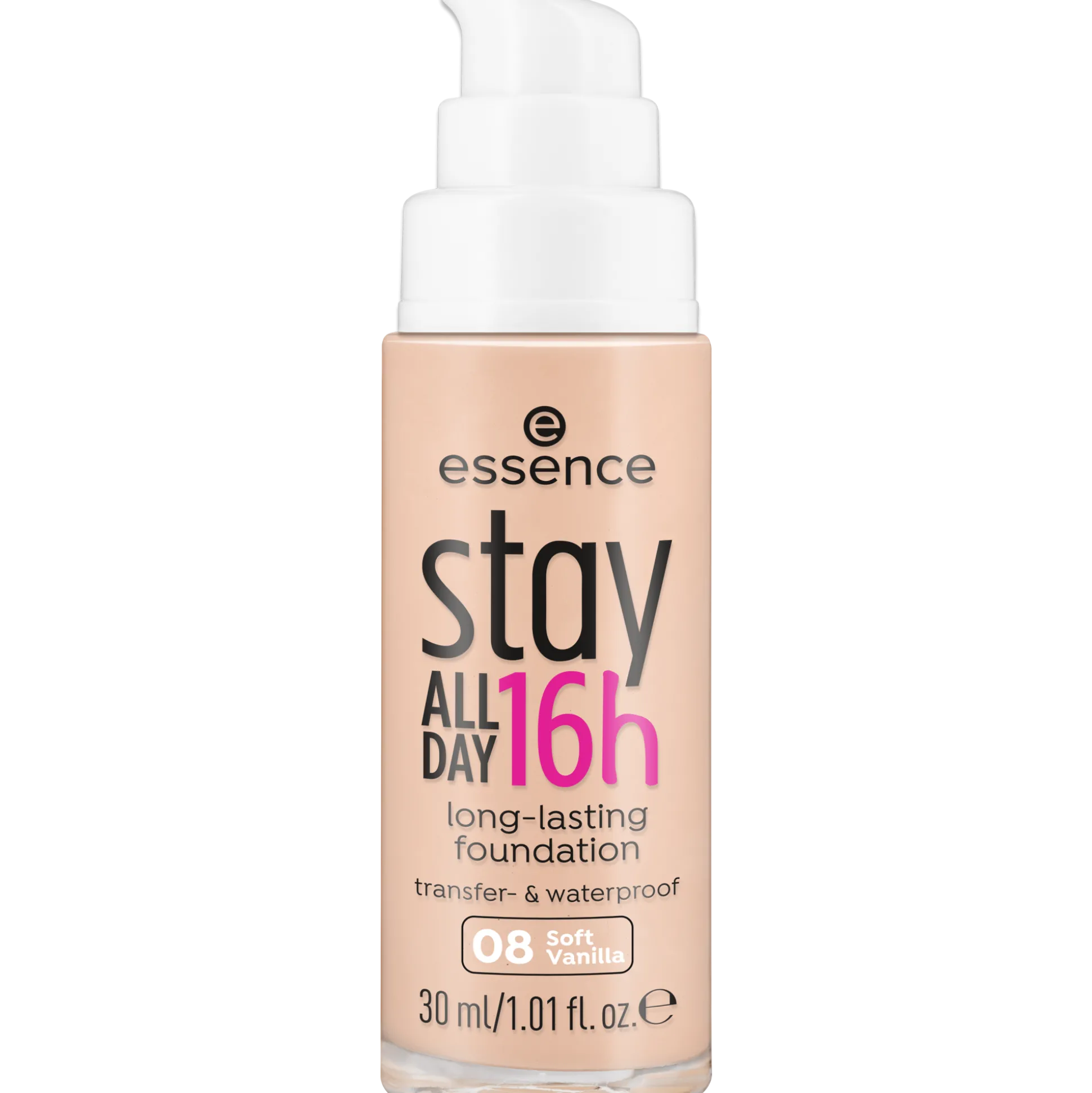 essence Foundation>stay ALL DAY 16h long-lasting Foundation 08 - Soft Vanilla