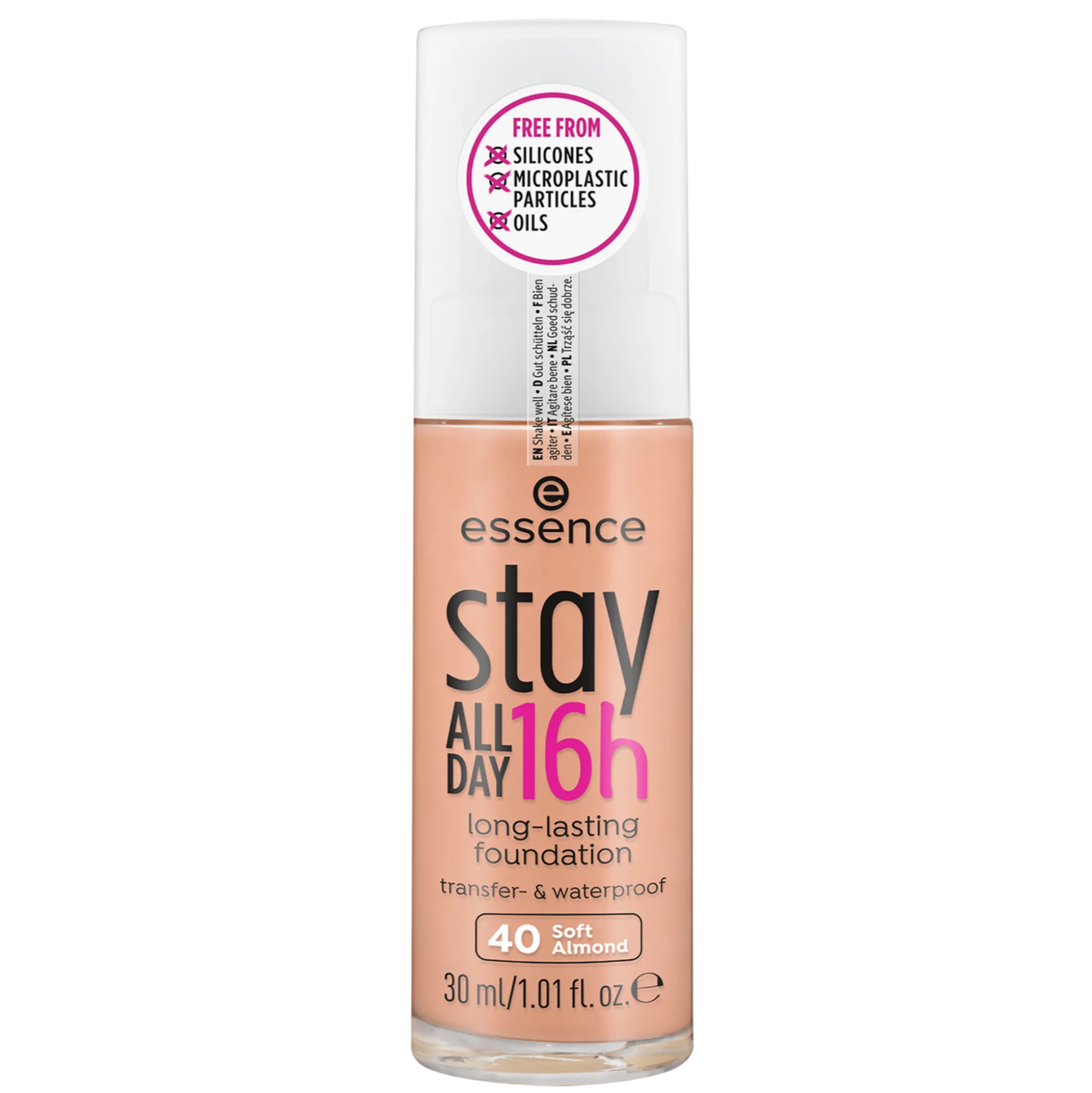 essence Foundation>stay ALL DAY 16h long-lasting Foundation 40 - Soft Almond