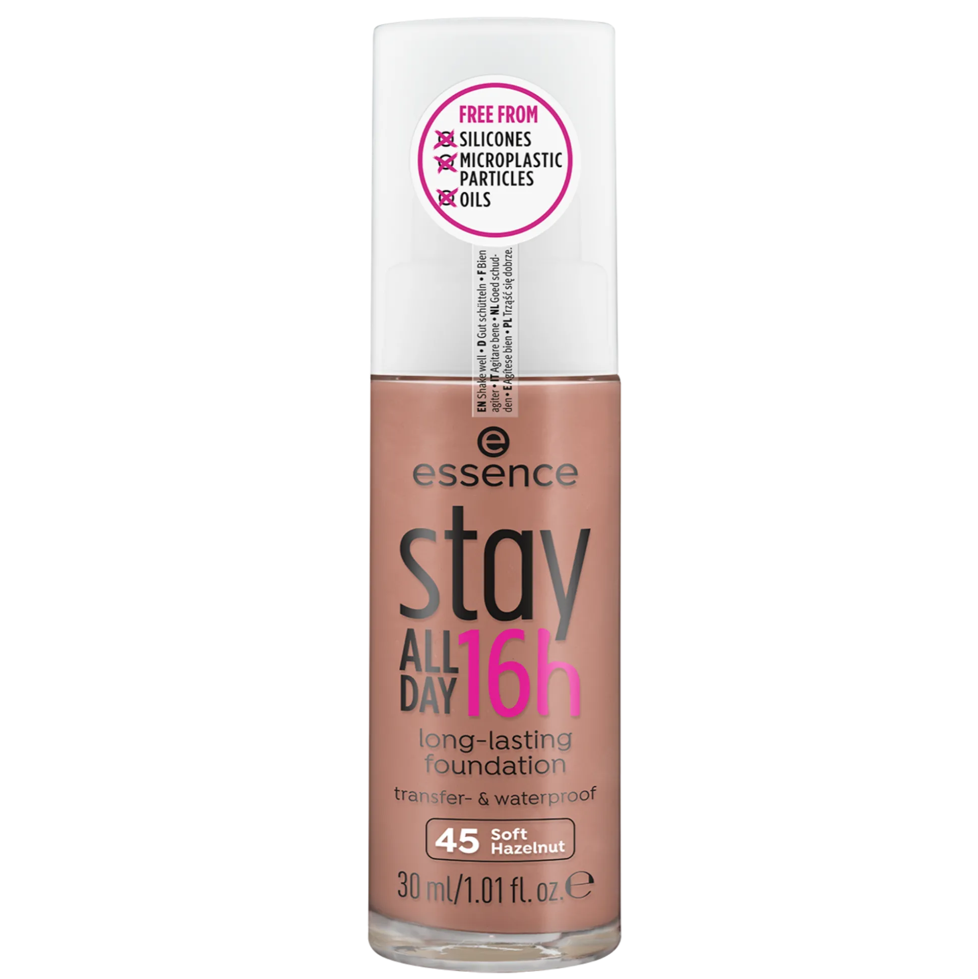 essence Foundation>stay ALL DAY 16h long-lasting Foundation 45 - Soft Hazelnut