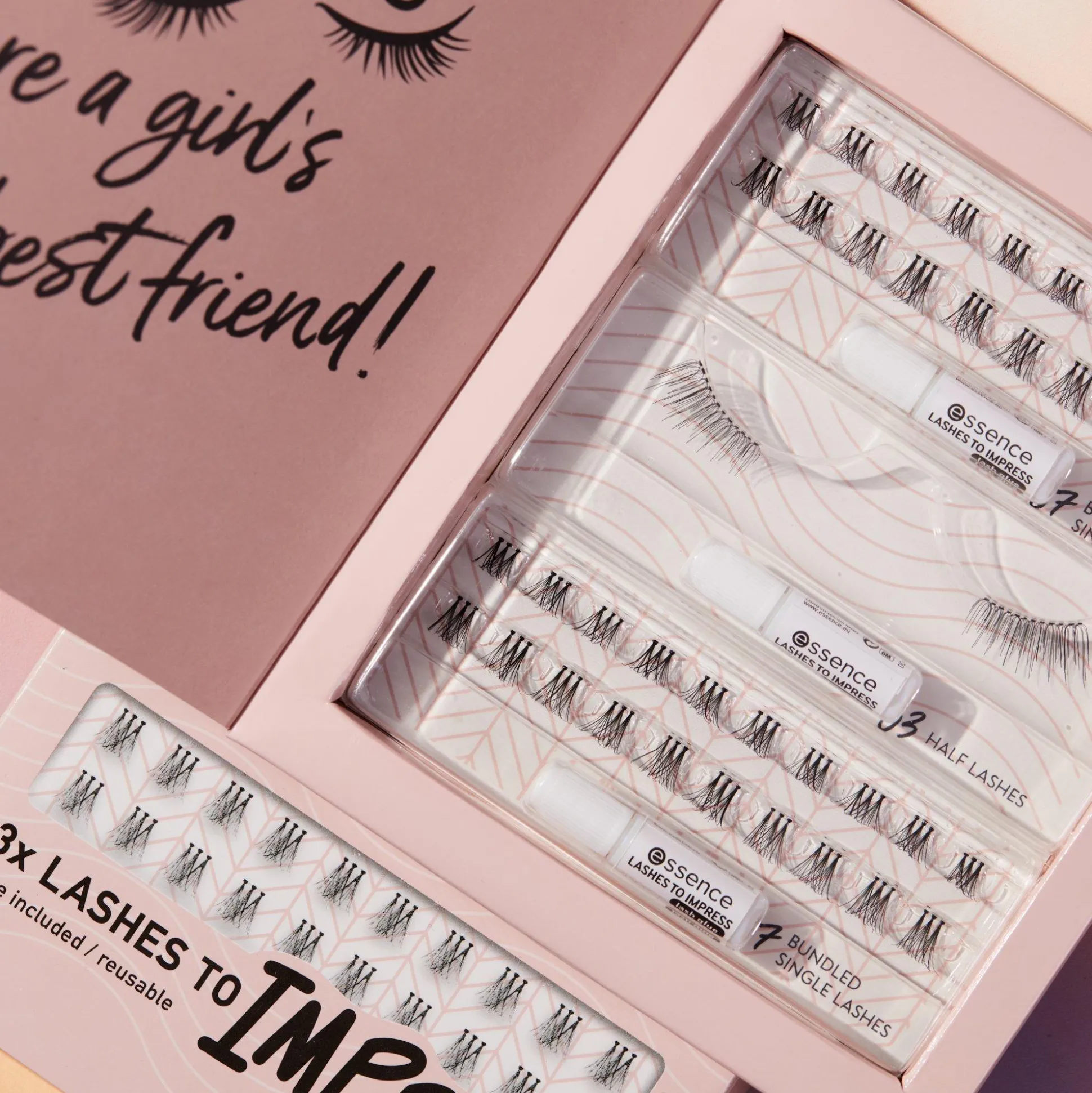 essence Falsche Wimpern>3x LASHES TO IMPRESS false lashes set